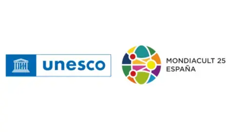 Unesco and MONDIACULT logos