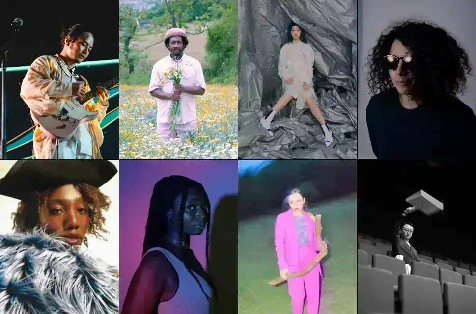 Image of eight individuals – the Musicians in Residence.