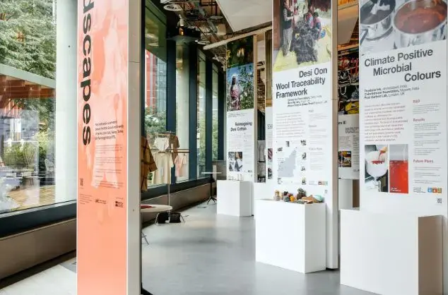 An exhibition of fashion technology in the British Council office