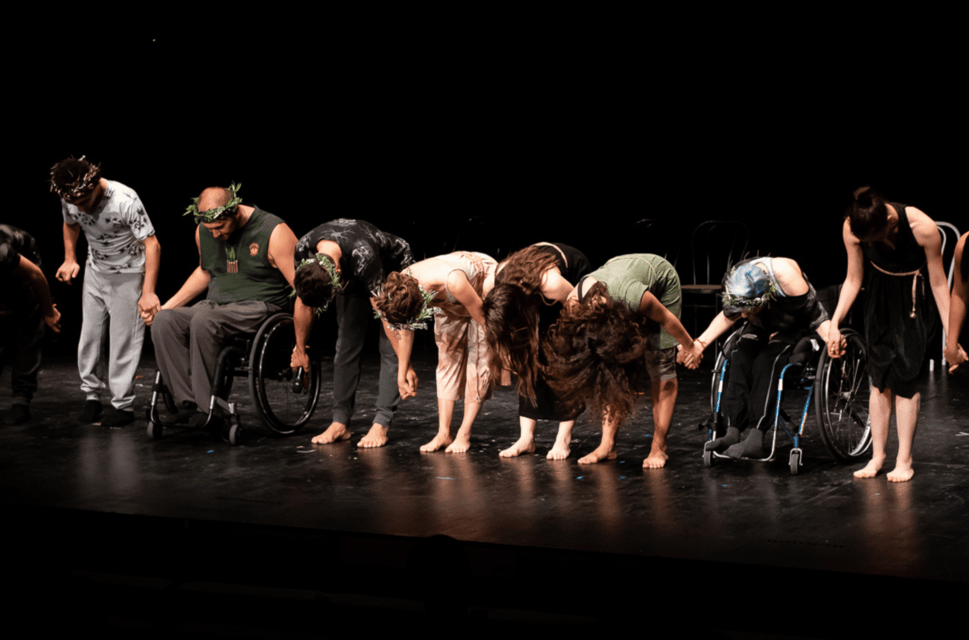 A dress rehearsal of The Argonauts in Kyiv, Ukraine, part of Unlimited: Making the Right Moves